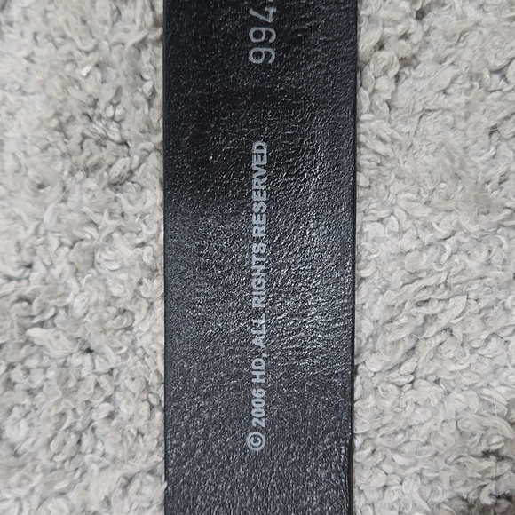 Harley-Davidson Black Leather Adjustable Belt! - Picture 3 of 5